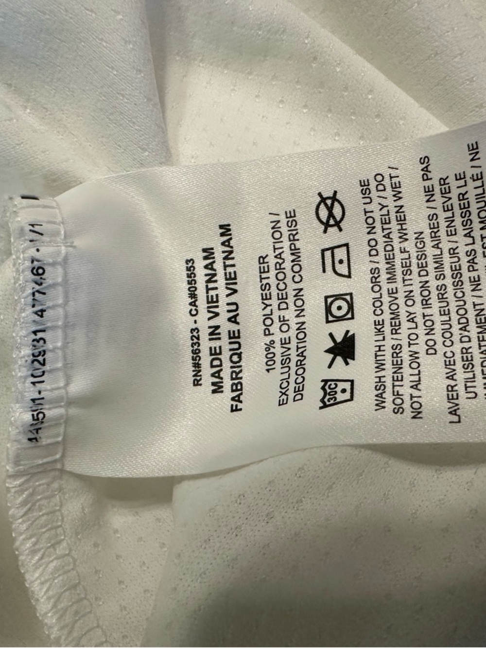 Nike Women’s White Long-Sleeve Quarter-Zip Performance Shirt - Picture 6 of 6